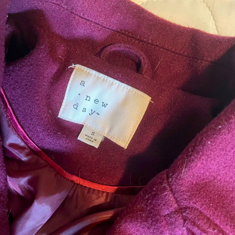 Maroon Peacoat